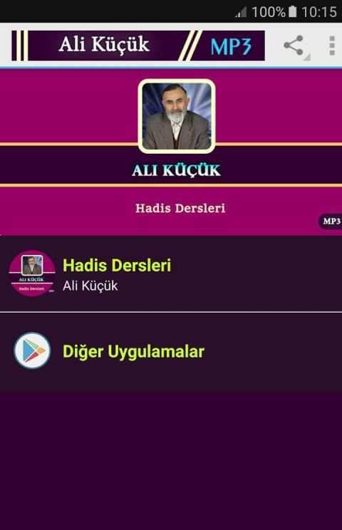 Hadis Dersleri - Ali Küçük Mp3 6 تصوير الشاشة