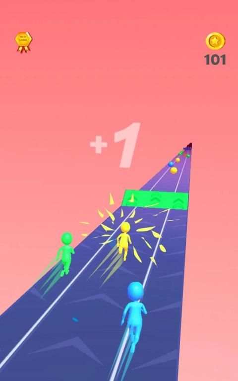 Color Race 3D :freerun fun game स्क्रीनशॉट 3