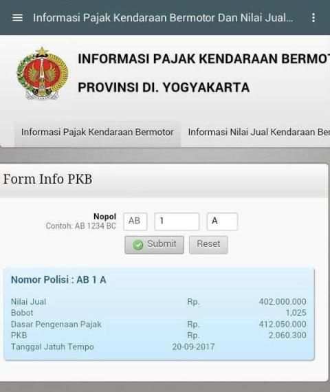 Cek Pajak Mobil Indonesia screenshot 2