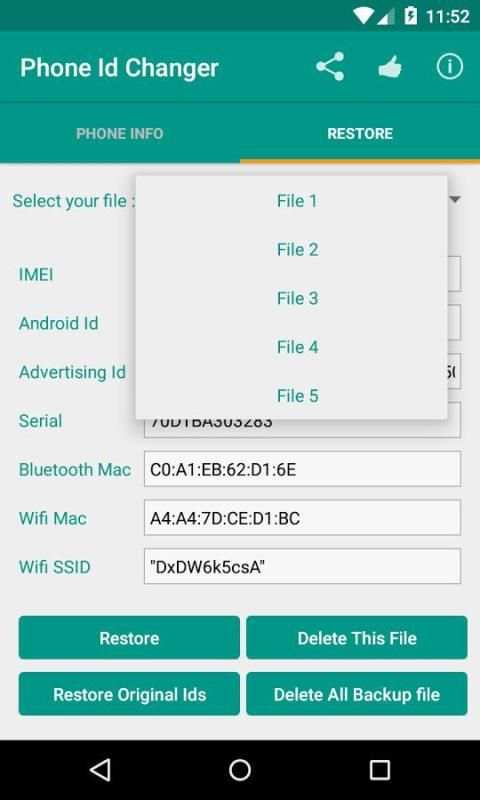Device Id IMEI Changer Xposed स्क्रीनशॉट 3
