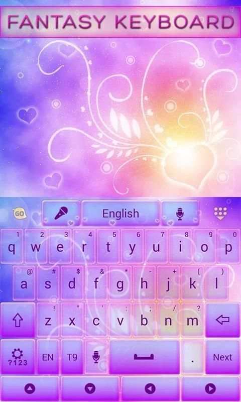 Fantasy GO Keyboard Theme 2 تصوير الشاشة