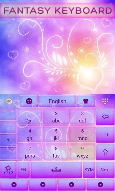 Fantasy GO Keyboard Theme 3 تصوير الشاشة