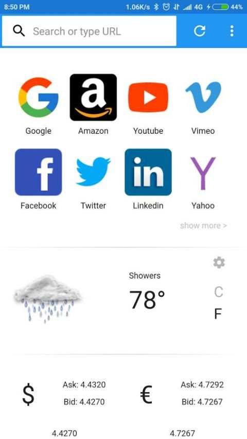 Browser for android screenshot 3