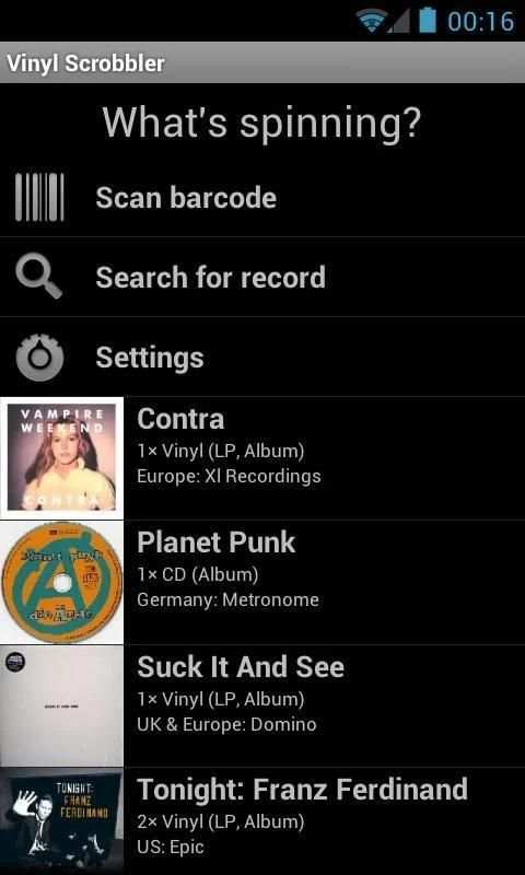 Vinyl Scrobbler скриншот 3