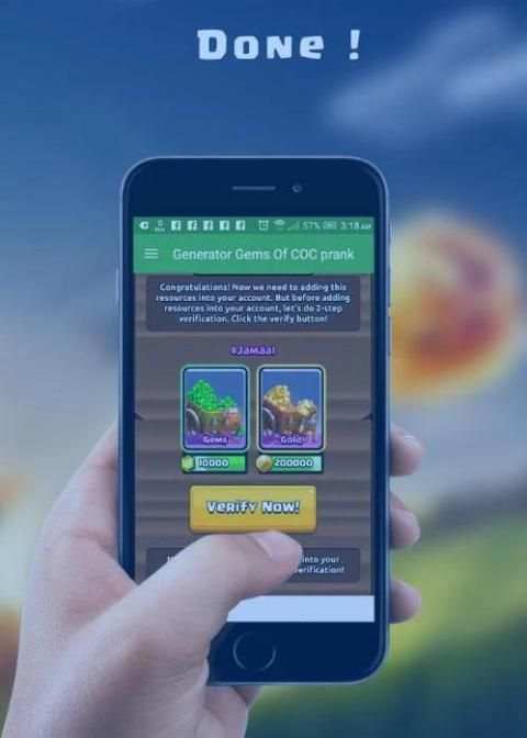 Gems and Golds for COC Prank screenshot 1