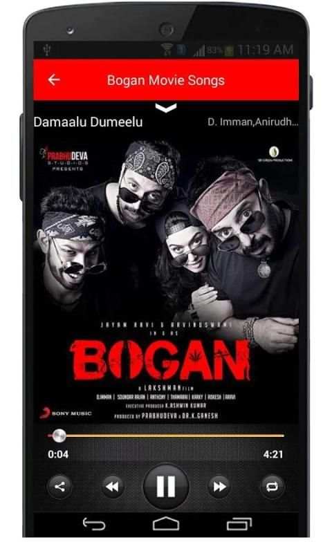 Bogan Tamil Movie Songs screenshot 6
