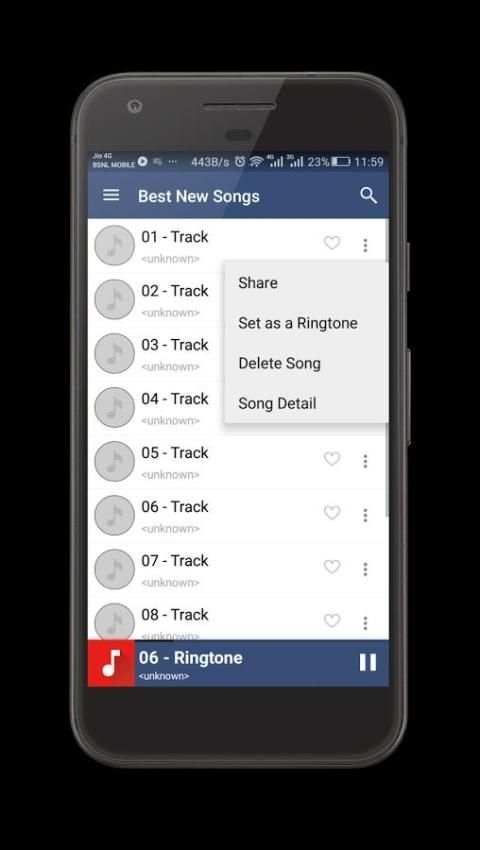 Music + Ringtone Folder Player स्क्रीनशॉट 7