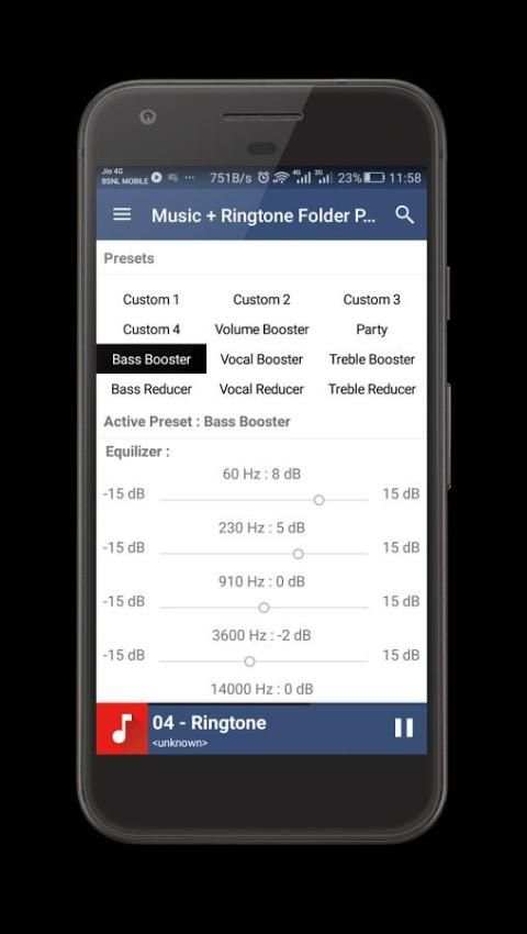 Music + Ringtone Folder Player स्क्रीनशॉट 8