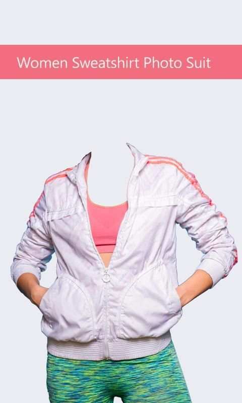 Women Sweatshirt Photo Suit स्क्रीनशॉट 2