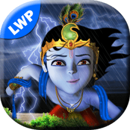 Lord Krishna Lightening LWP आइकन