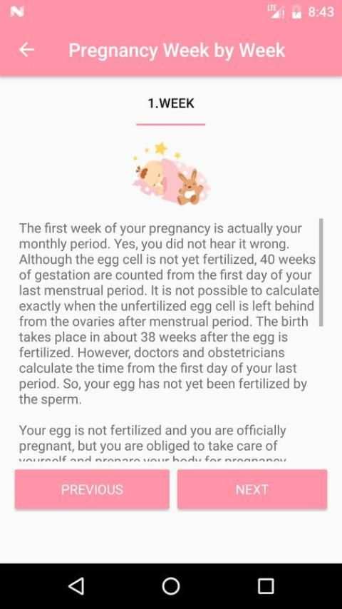 Pregnancy Tracker 3 تصوير الشاشة