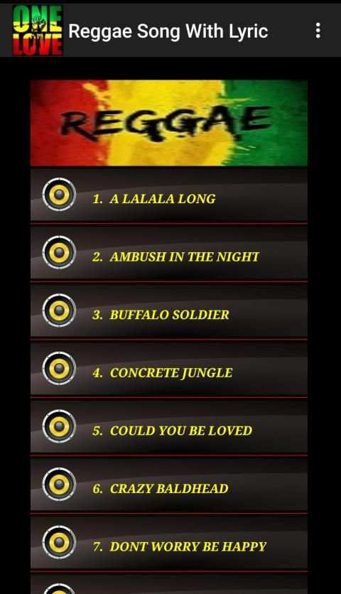 Reggae Music Offline With Lyric screenshot 2