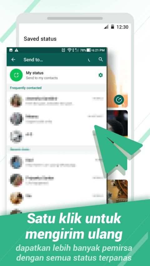 Wastatus - penghemat status, status unduhan screenshot 1
