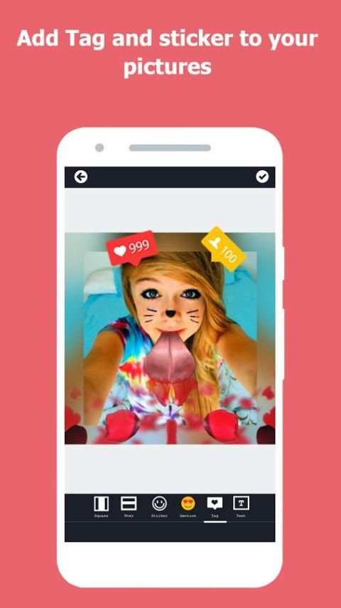 Insta Square Snap Photo Edit ♥ स्क्रीनशॉट 2