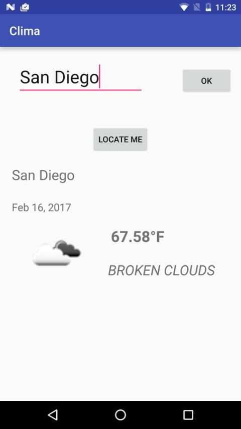 Clima screenshot 2