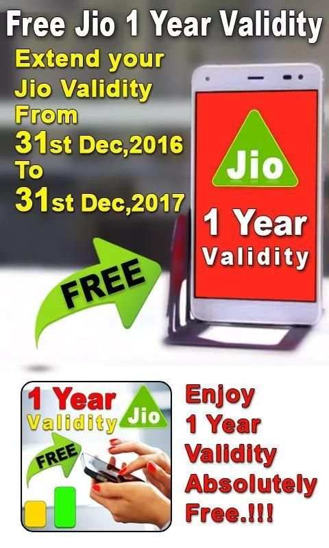 Free Jio 1 Year Validity Prank 1 تصوير الشاشة