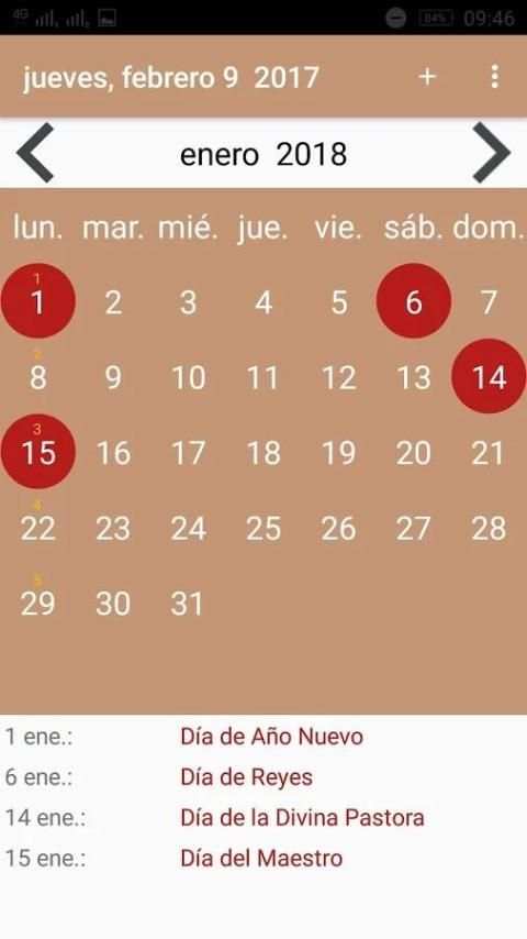 Calendario 2017 Venezuela 5 تصوير الشاشة