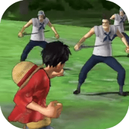 Luffy Pirate king battle icon