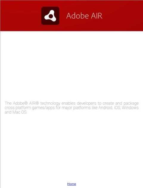 Adobe AIR स्क्रीनशॉट 1