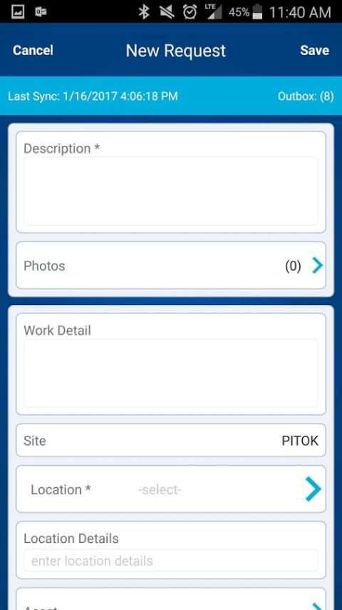 Work Request 1 تصوير الشاشة