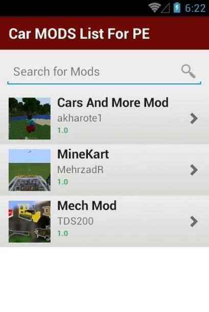 Car MODS List For PE screenshot 4
