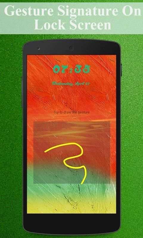 Gesture Signature Lock Screen screenshot 2