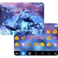 Whale iKeyboard Emoji Theme on 9Apps
