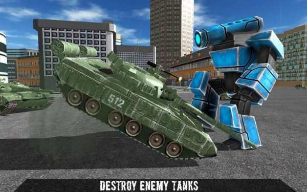 Flying Robot Police Car Driver screenshot 7