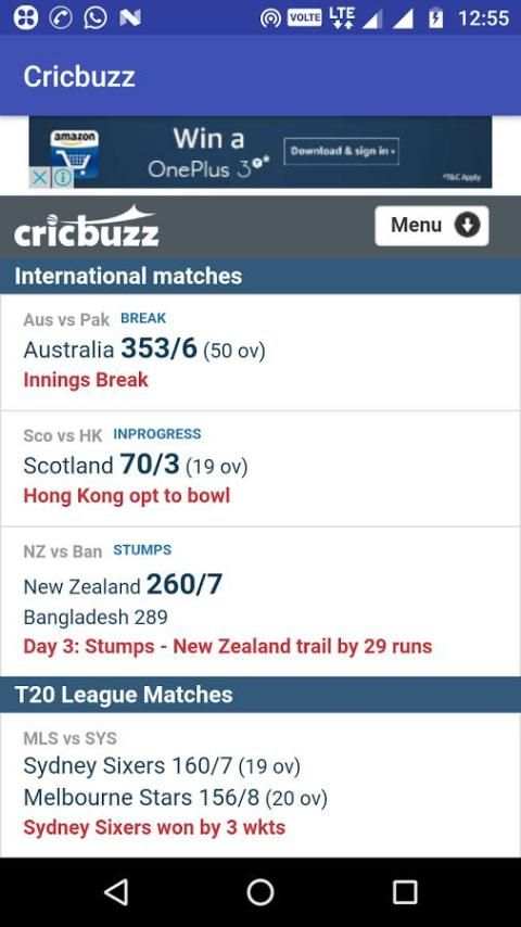 Crickbuzz скриншот 4