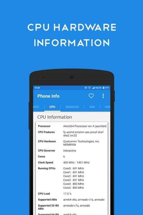 Phone Info - Device Info स्क्रीनशॉट 7