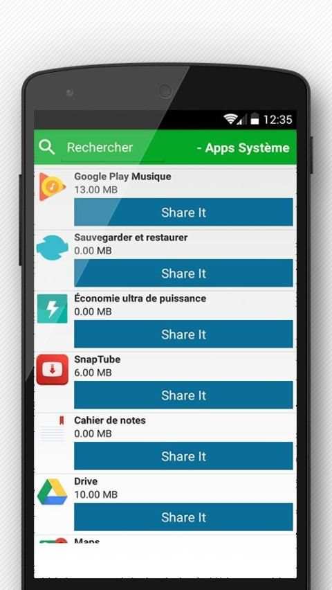شريط - ارسال التطبيقات بلوتوث screenshot 1