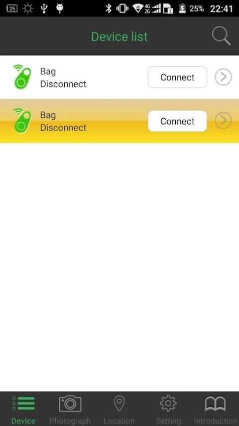 Bluetooth itag скриншот 3
