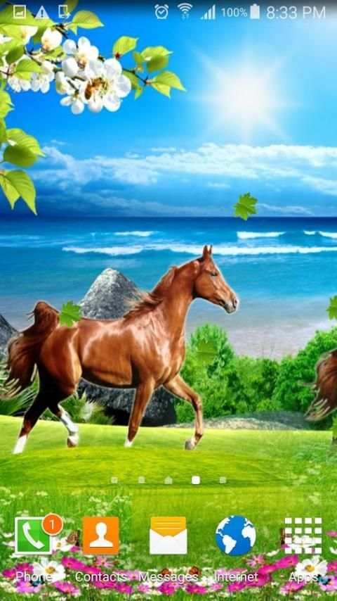 Horses Live Wallpaper स्क्रीनशॉट 3
