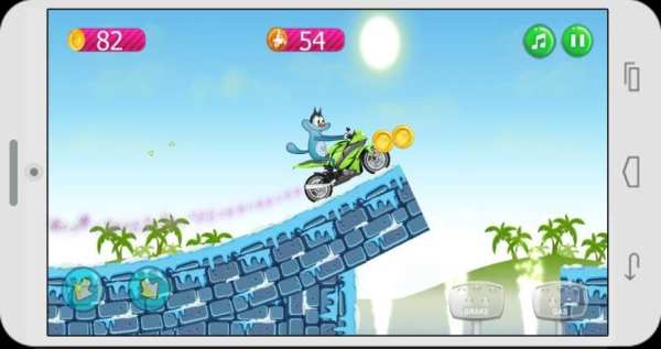 Oggy Bike Adventure screenshot 1