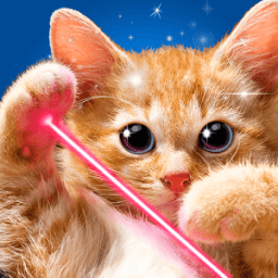 Real cat laser joke icon