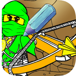 ikon Coloring Book Ninja team