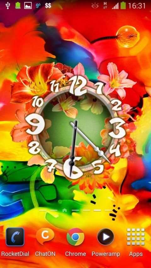 Lilium Flower Clock स्क्रीनशॉट 1