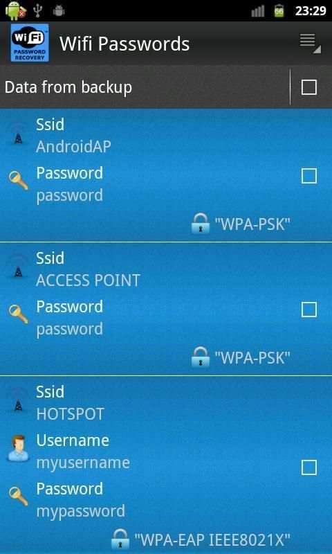Wifi Password Recovery [ROOT] screenshot 3