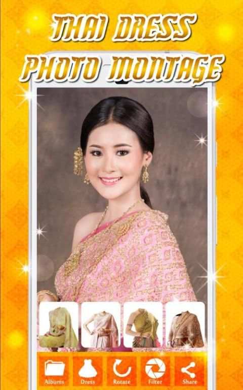 Thai Dress Photo Montage скриншот 1