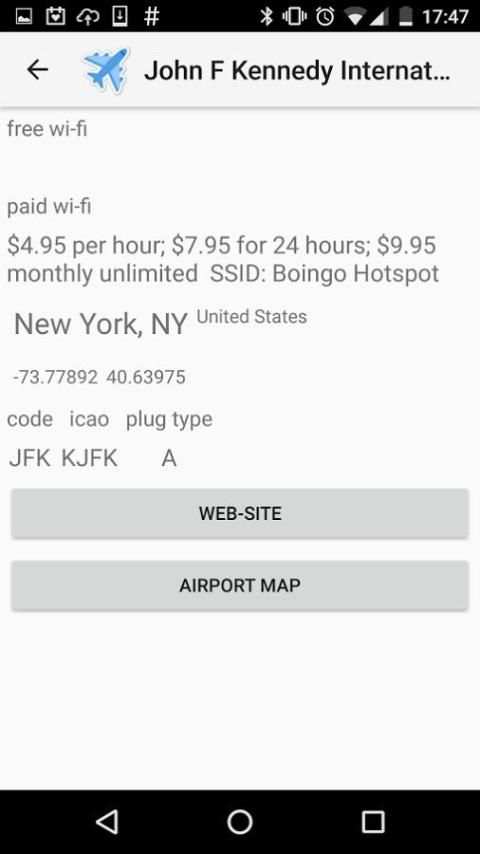 WiFly - Free Airport Wi-Fi screenshot 1