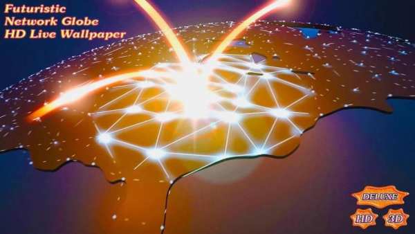 Futuristic Network Globe 3D screenshot 6