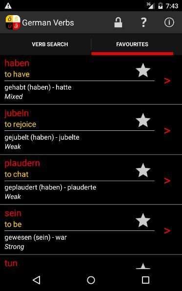 German Verbs screenshot 5