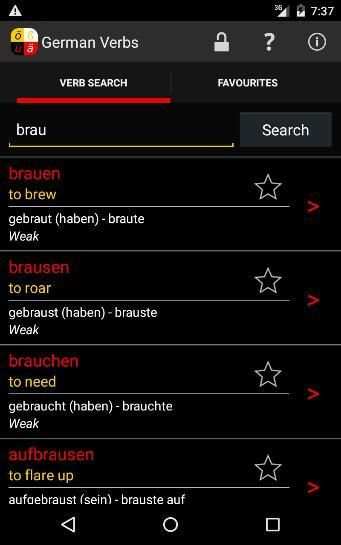 German Verbs screenshot 3