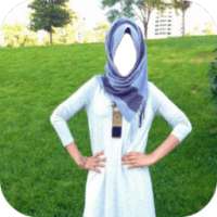 Hijab Lady Jeans Style Photo Frames