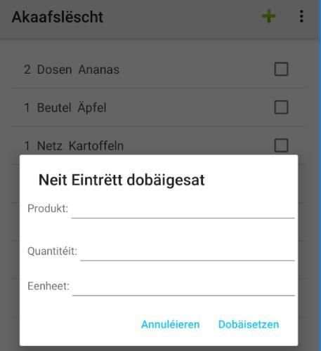 Einkaufsliste Version 1 screenshot 1