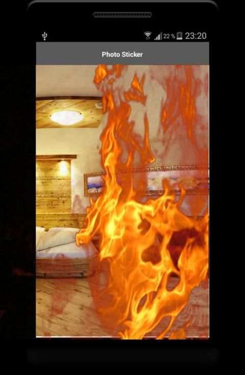 Fire Prank Camera: Fire in Pic 2 تصوير الشاشة