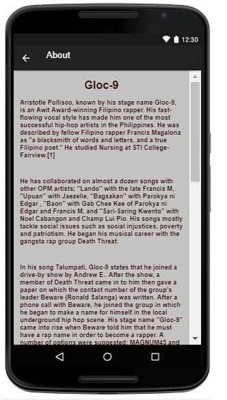 Gloc-9 Music Lyrics screenshot 4