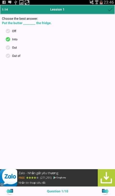 TOEFL GRAMMAR TEST PRO screenshot 1