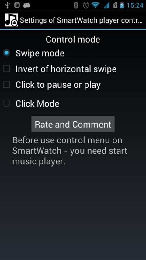 SmartWatch Player Control screenshot 1