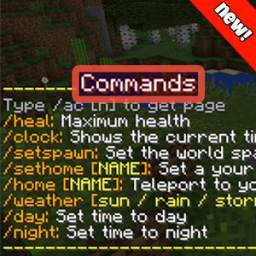 Commands for minecraft pe 1.4